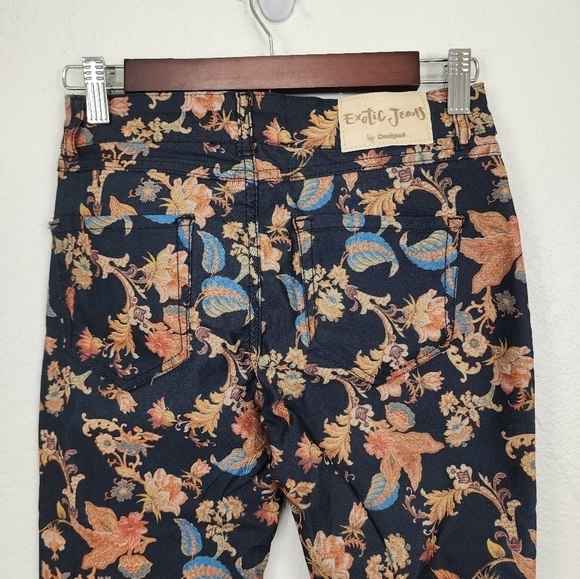 Desigual Peony Long Print Trousers Size 36/XS - Picture 7 of 12